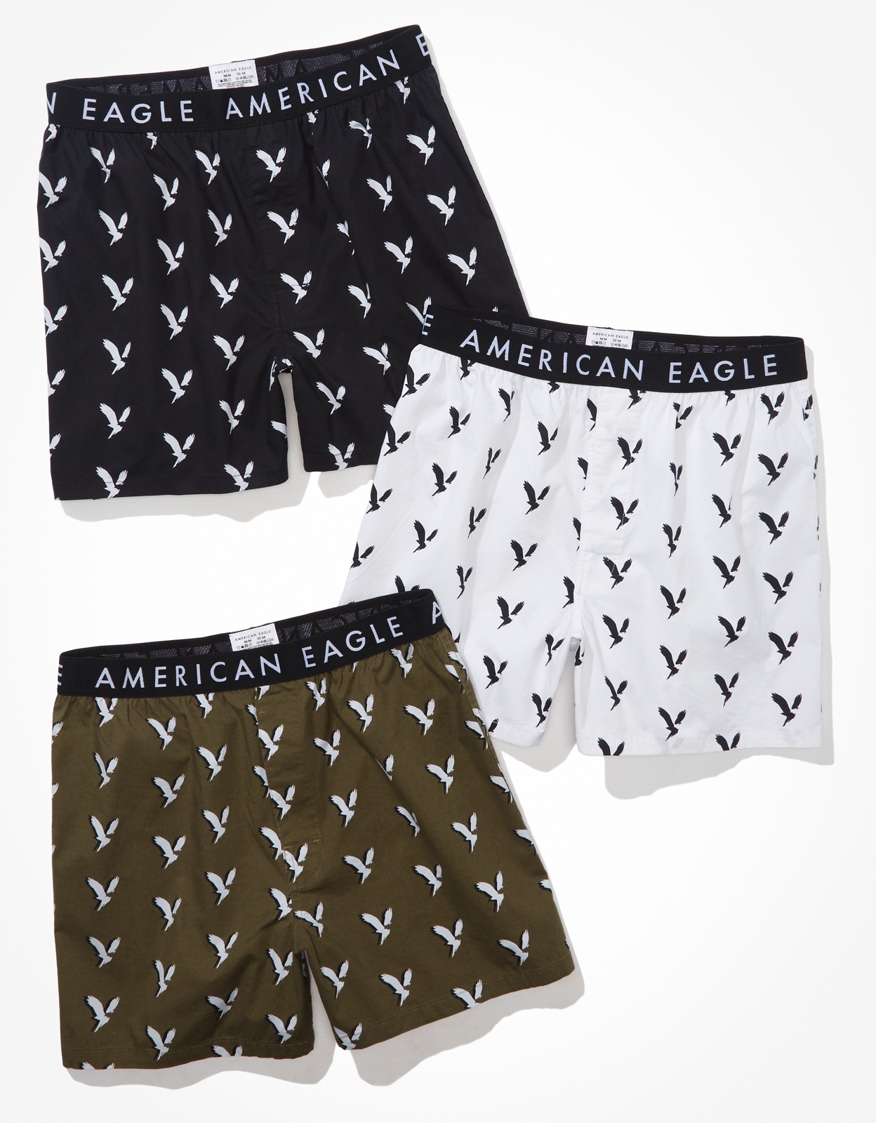 Buy AEO Eagles Stretch Boxer Short 3-Pack online | American Eagle ...