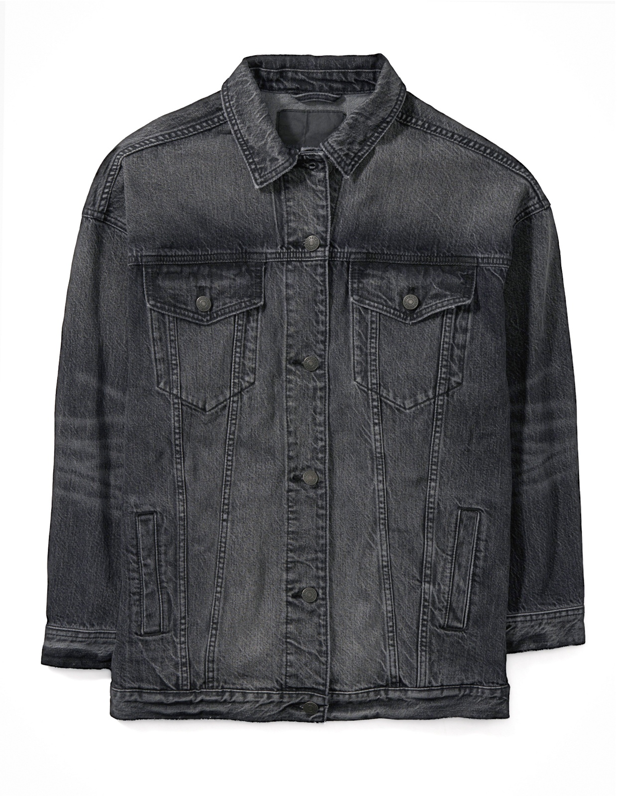 Black boyfriend denim clearance jacket