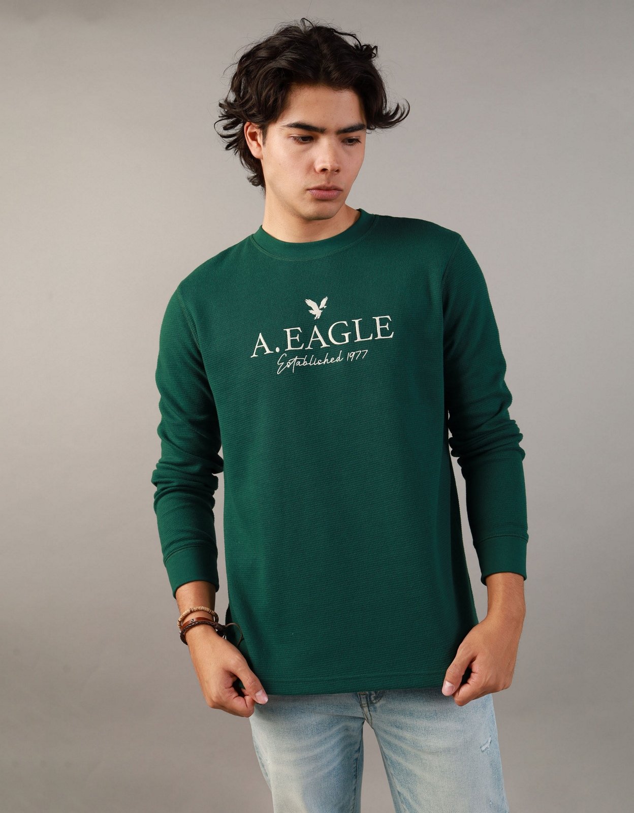 American eagle green sweatshirt best sale